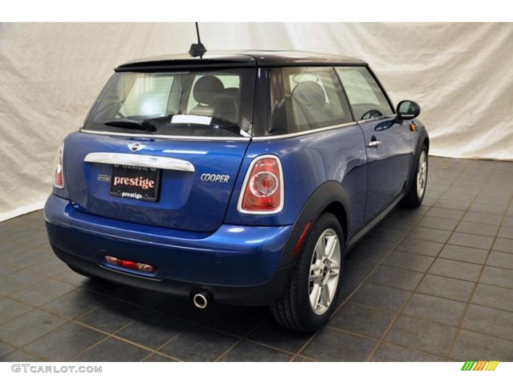 2012 Cooper Hardtop - Lightning Blue Metallic / Carbon Black photo #2