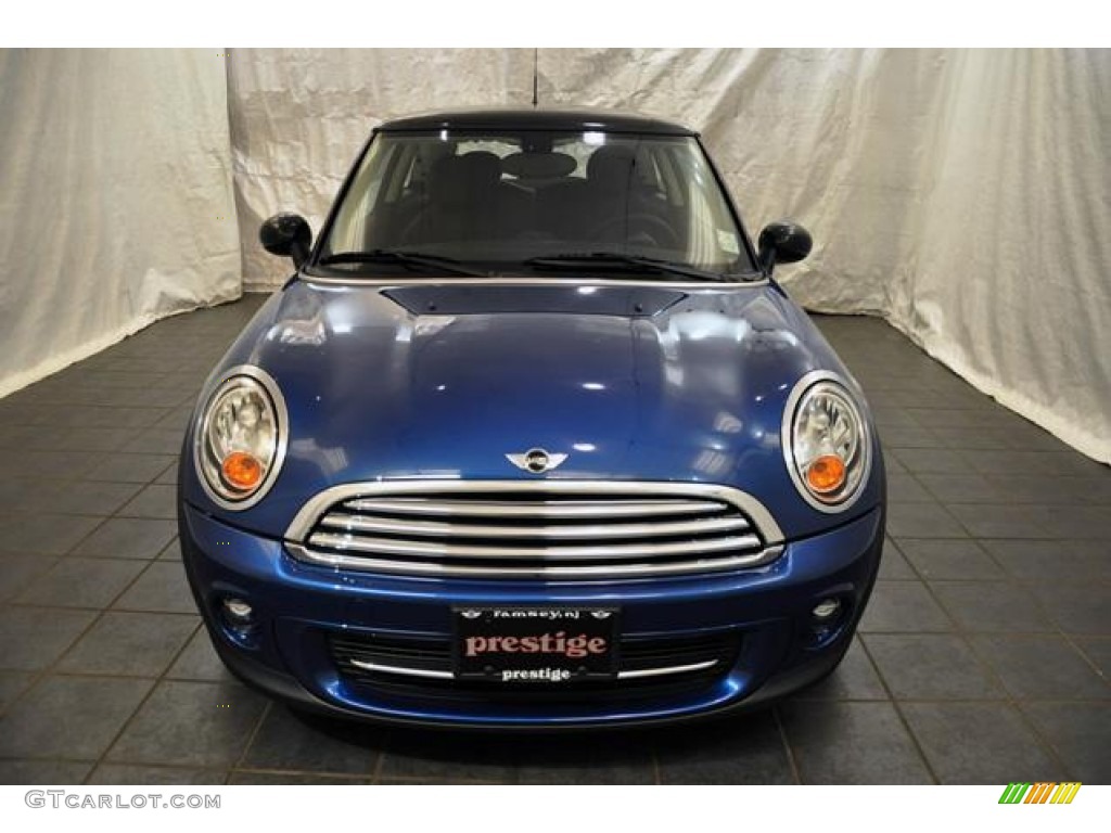 2012 Cooper Hardtop - Lightning Blue Metallic / Carbon Black photo #11