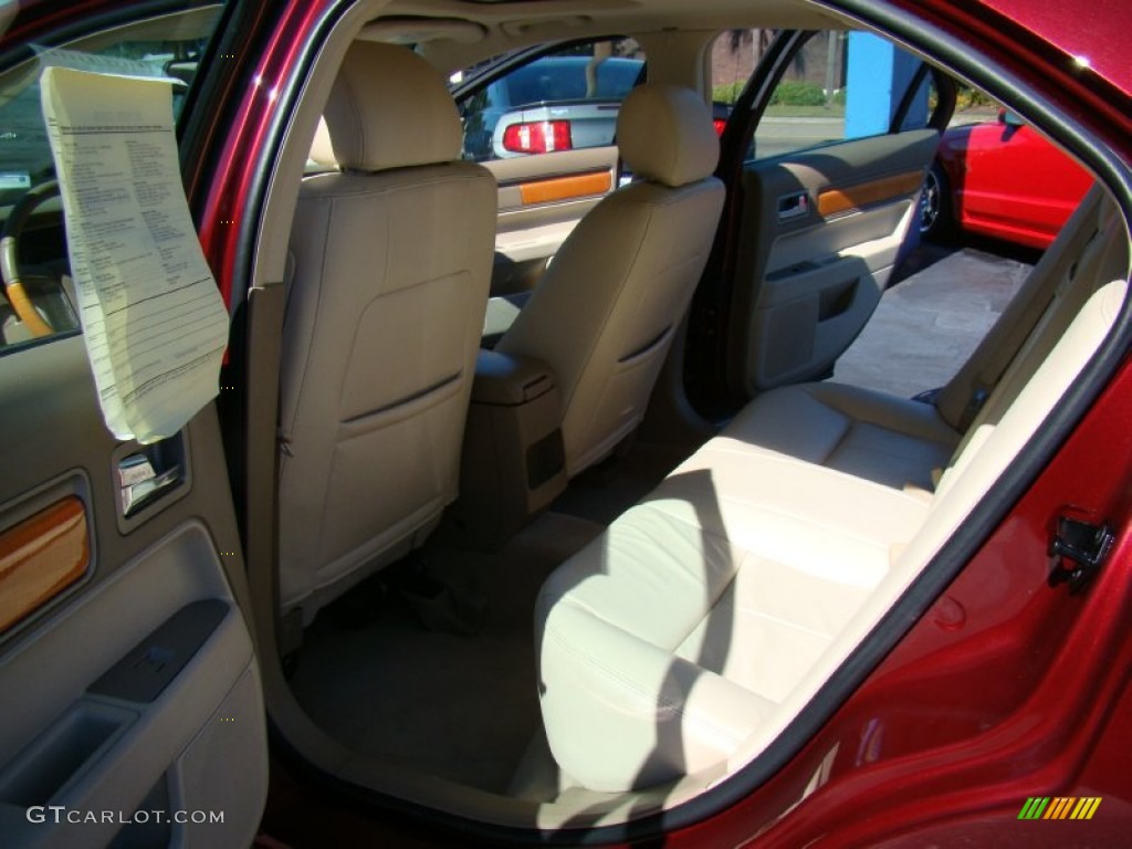 2007 MKZ AWD Sedan - Vivid Red Metallic / Sand photo #12