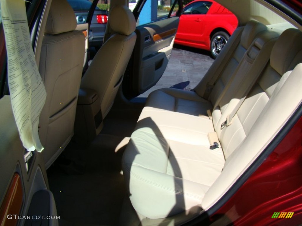 2007 MKZ AWD Sedan - Vivid Red Metallic / Sand photo #13