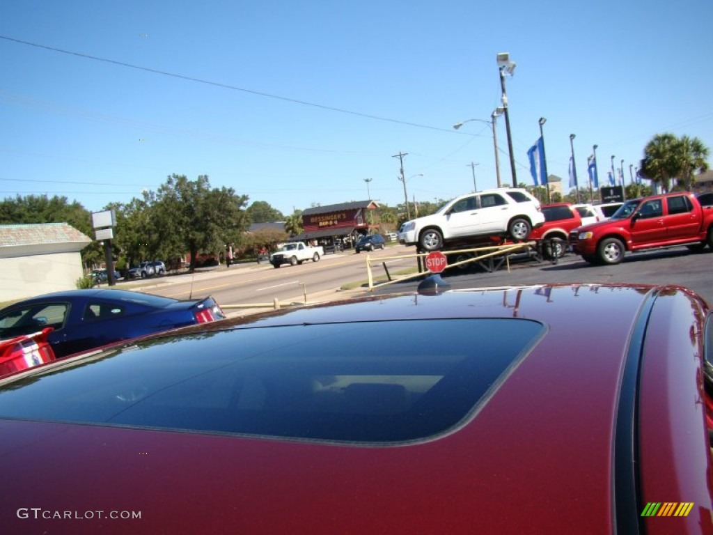 2007 MKZ AWD Sedan - Vivid Red Metallic / Sand photo #35