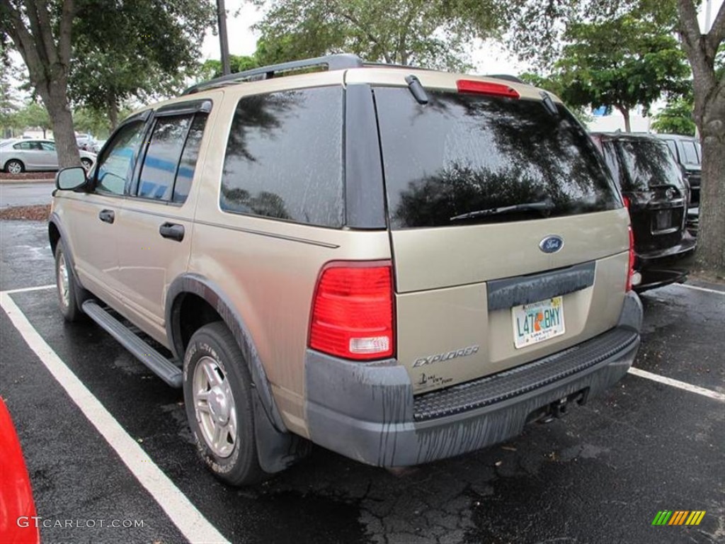 2003 Explorer XLS 4x4 - Harvest Gold Metallic / Medium Parchment Beige photo #3