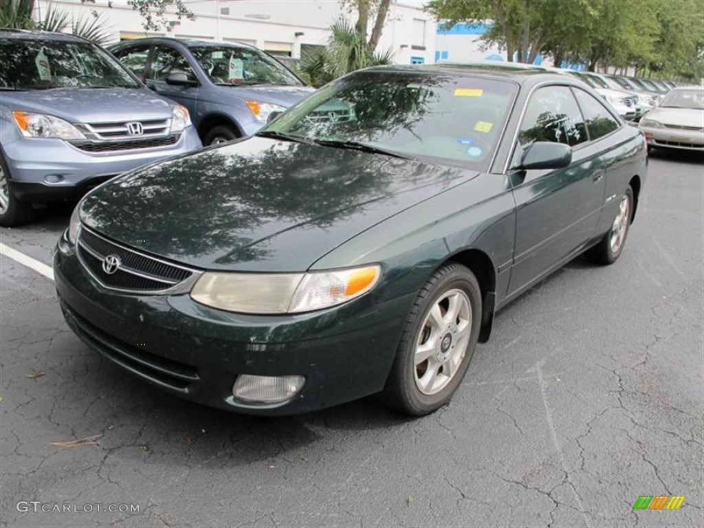 2001 Solara SLE V6 Coupe - Fairway Green Pearl / Ivory photo #4