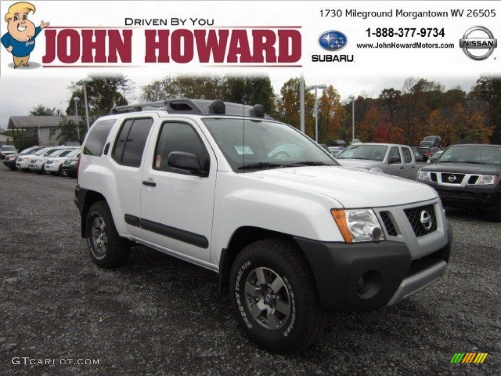 2012 Xterra Pro-4X 4x4 - Avalanche White / Pro 4X Gray/Steel photo #1