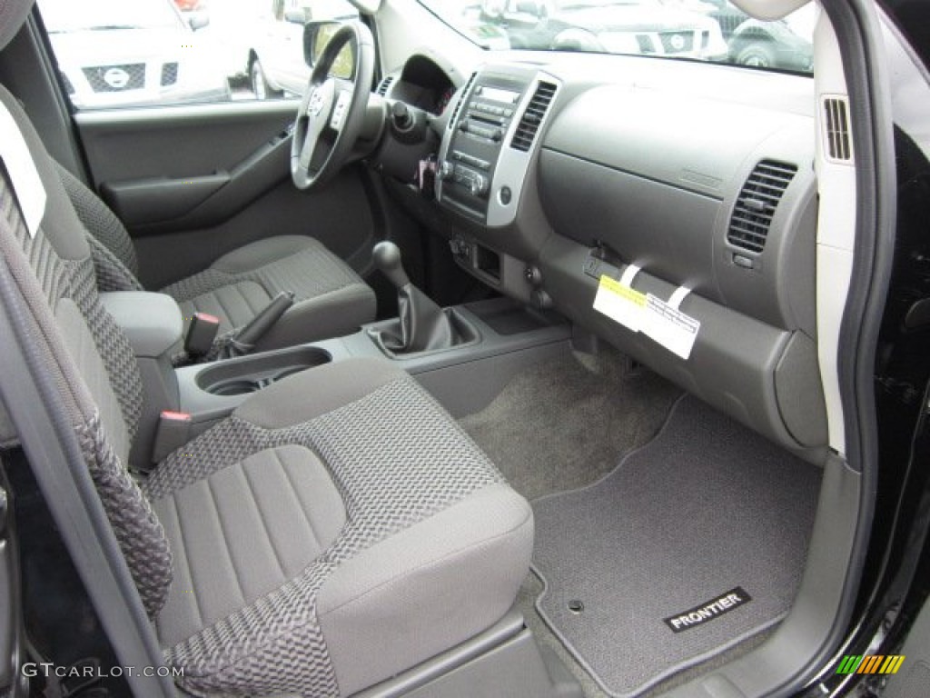 Graphite Interior 2012 Nissan Frontier SV V6 King Cab 4x4 Photo #55608151