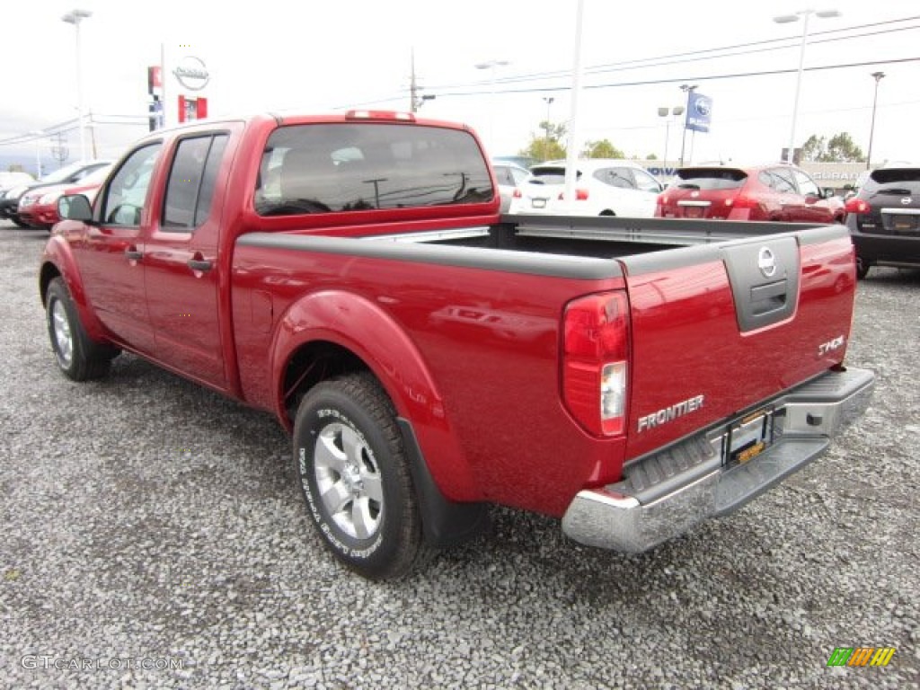 2012 Frontier SV Crew Cab 4x4 - Red Brick / Beige photo #5