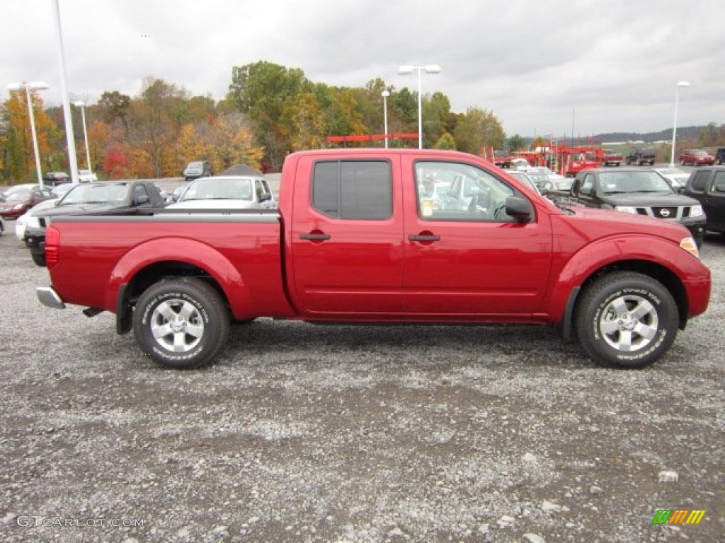 Red Brick 2012 Nissan Frontier SV Crew Cab 4x4 Exterior Photo #55608682