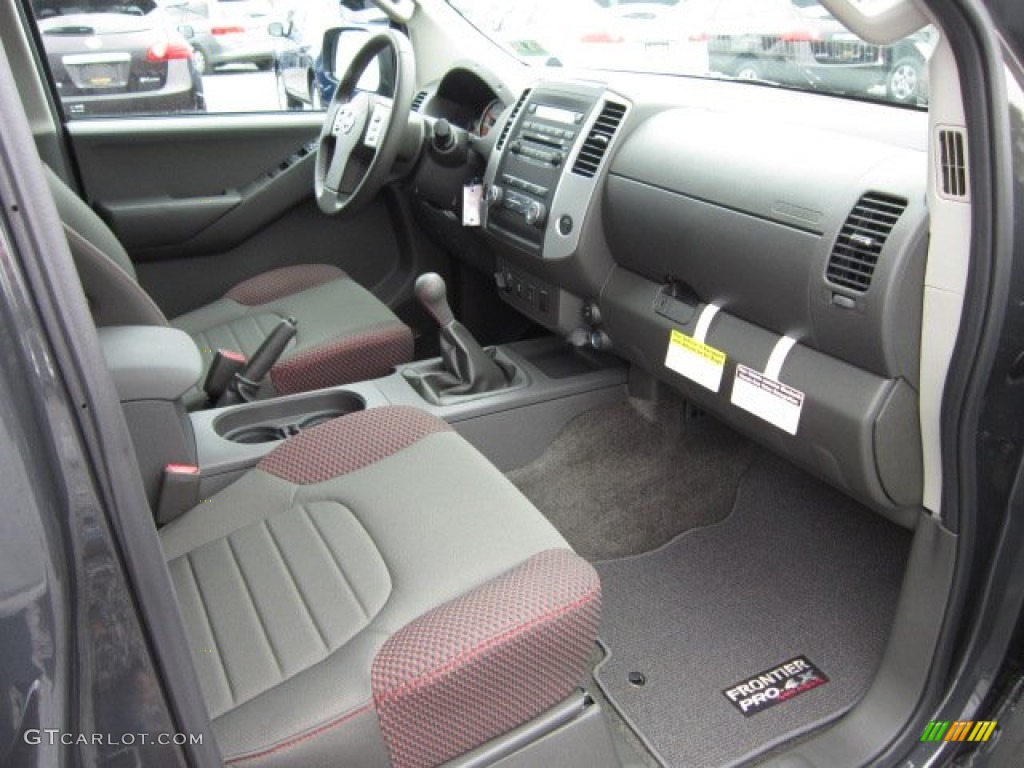 Pro 4X Graphite/Red Interior 2012 Nissan Frontier Pro-4X Crew Cab 4x4 Photo #55609057