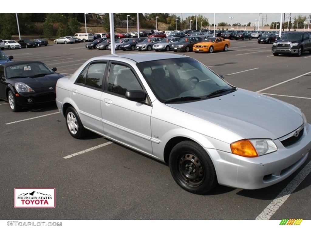 2000 Protege DX - Highlight Silver Metallic / Gray photo #1