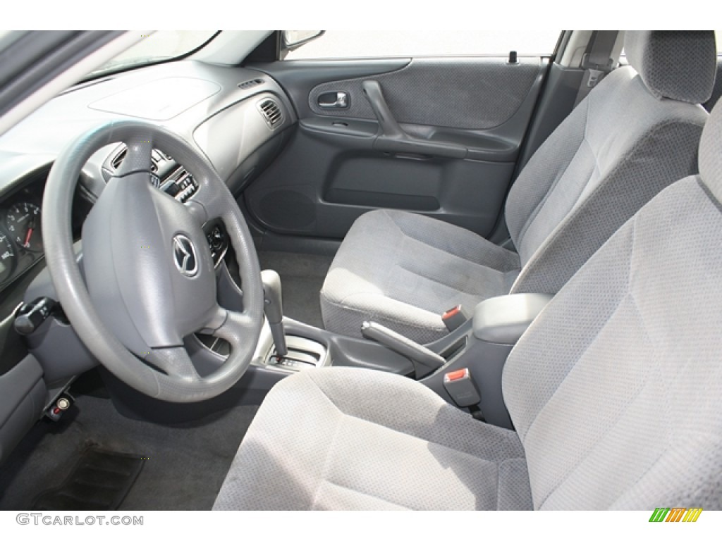 Gray Interior 2000 Mazda Protege DX Photo #55609684
