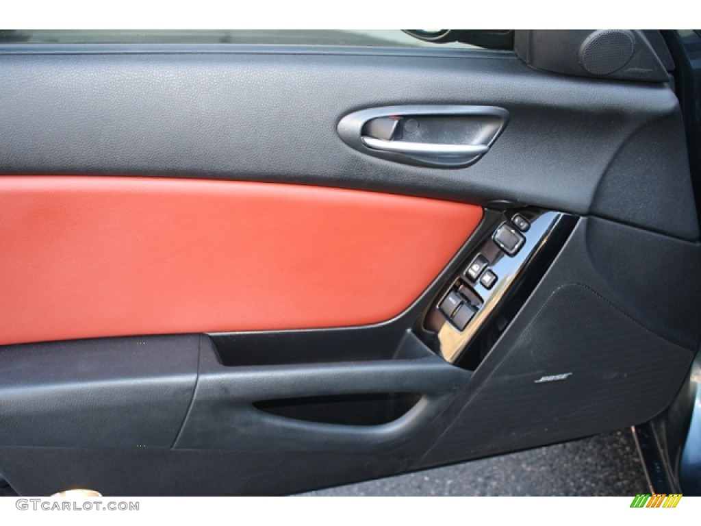 2008 Mazda RX-8 40th Anniversary Edition Cosmo Red Door Panel Photo #55610668