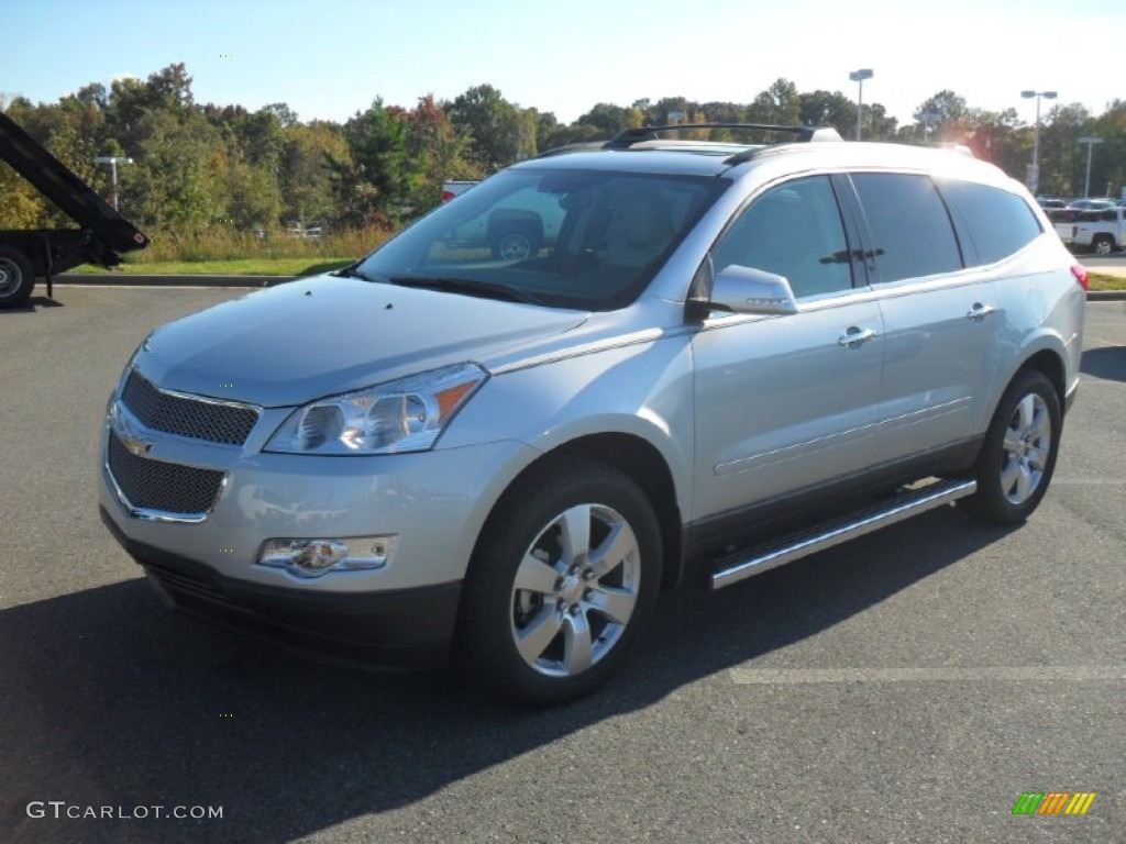 2012 Traverse LTZ - Silver Ice Metallic / Light Gray/Ebony photo #1