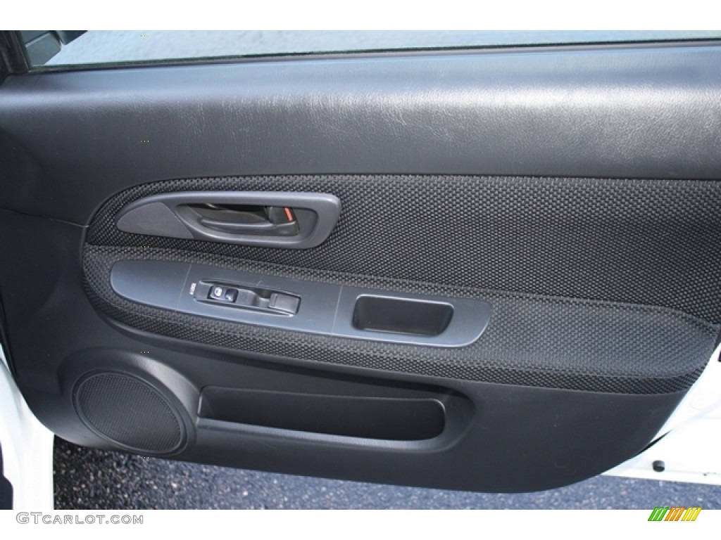 2005 Subaru Impreza 2.5 RS Sedan Black Door Panel Photo #55610899