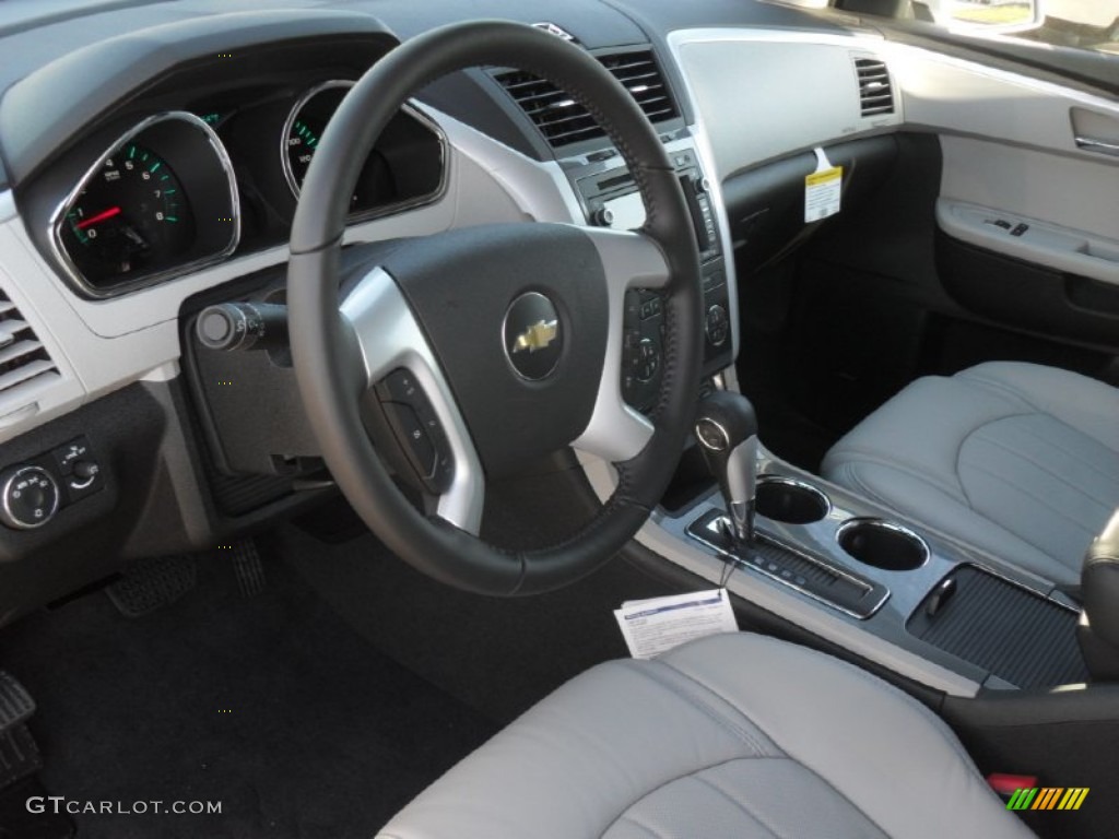 Light Gray/Ebony Interior 2012 Chevrolet Traverse LTZ Photo #55610971