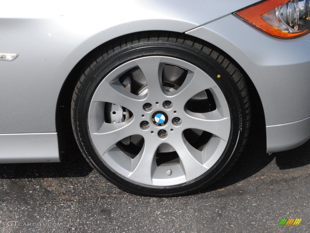 2008 3 Series 335i Sedan - Titanium Silver Metallic / Black photo #2