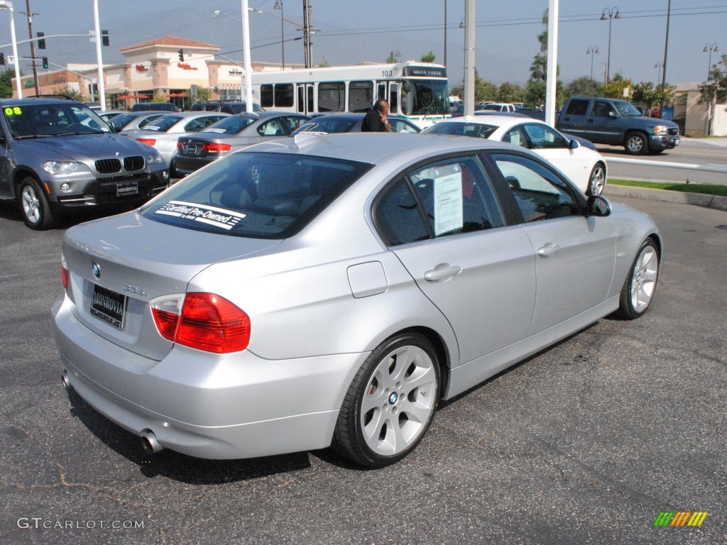 2008 3 Series 335i Sedan - Titanium Silver Metallic / Black photo #9