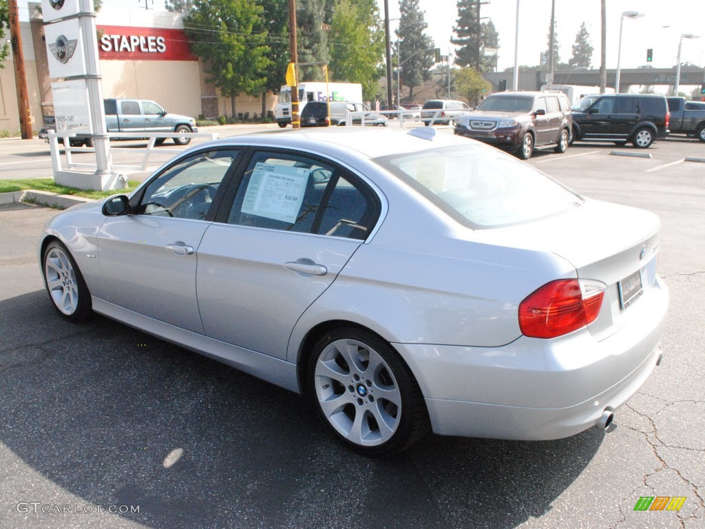 2008 3 Series 335i Sedan - Titanium Silver Metallic / Black photo #12