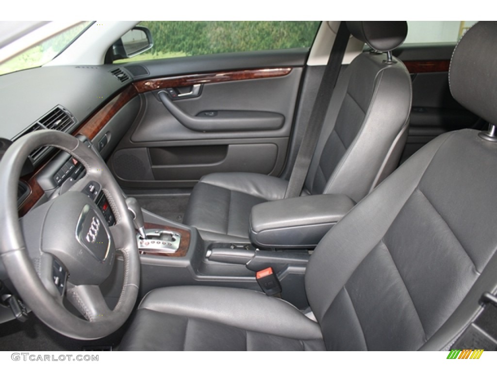 Black Interior 2008 Audi A4 3.2 Sedan Photo #55611961