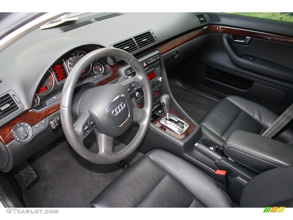 Black Interior 2008 Audi A4 3.2 Sedan Photo #55611970