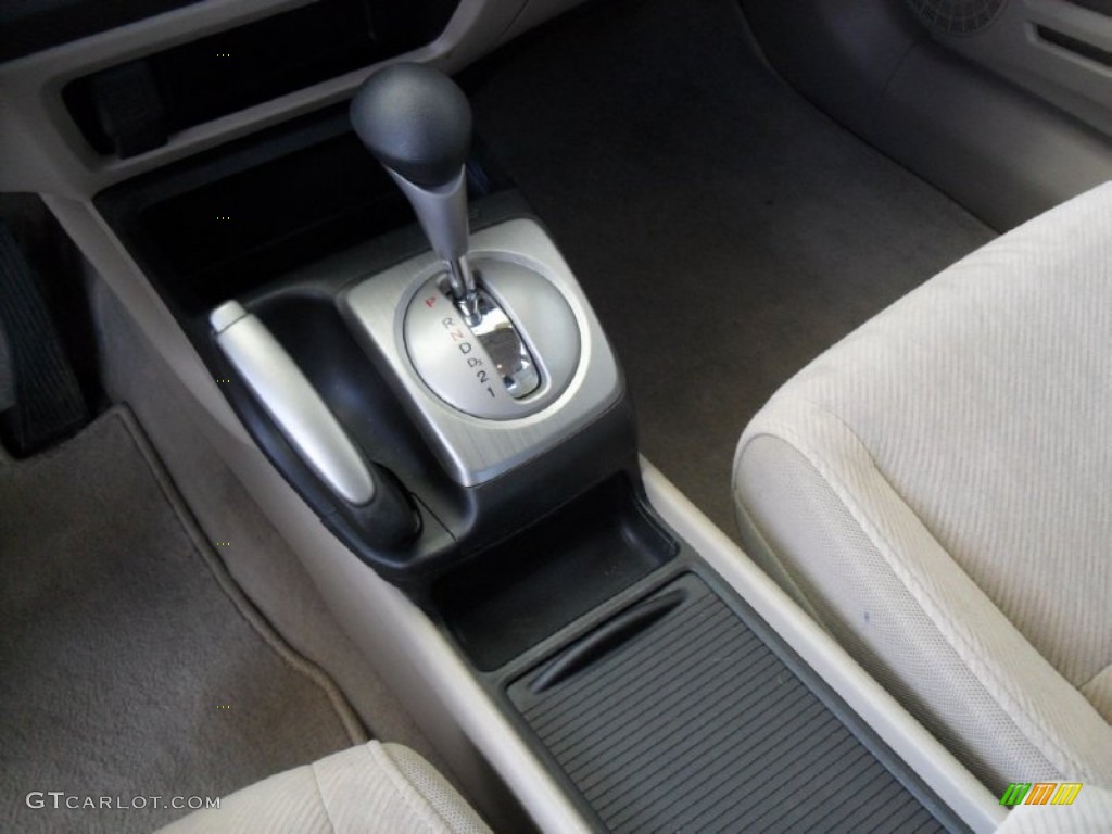 2010 Civic LX Sedan - Urban Titanium Metallic / Beige photo #23