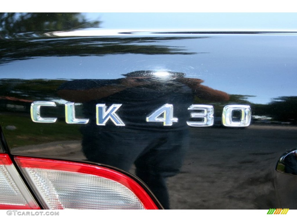 2000 CLK 430 Cabriolet - Black / Charcoal photo #55