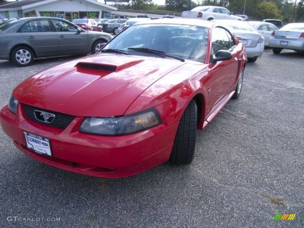 2003 Mustang V6 Coupe - Torch Red / Dark Charcoal/Medium Graphite photo #1