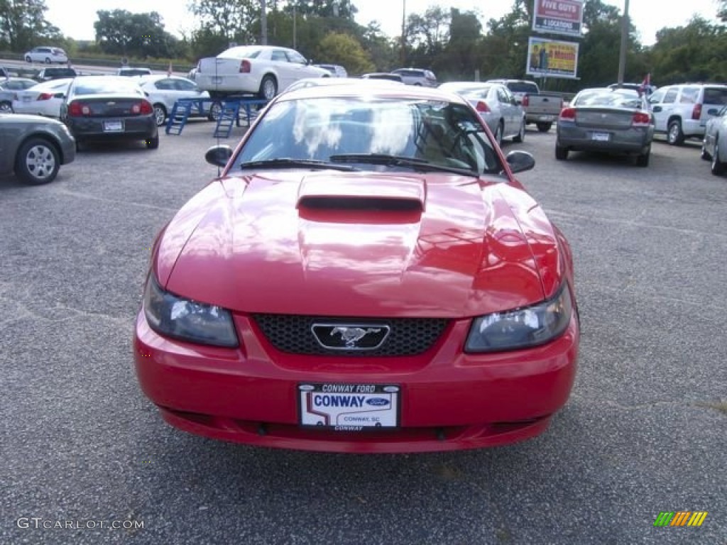2003 Mustang V6 Coupe - Torch Red / Dark Charcoal/Medium Graphite photo #2