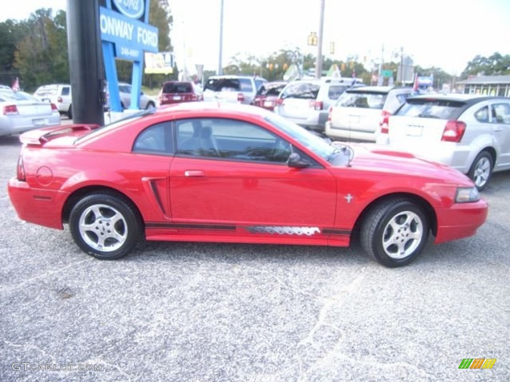 2003 Mustang V6 Coupe - Torch Red / Dark Charcoal/Medium Graphite photo #4