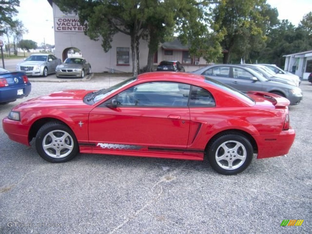 2003 Mustang V6 Coupe - Torch Red / Dark Charcoal/Medium Graphite photo #8