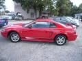 2003 Torch Red Ford Mustang V6 Coupe  photo #8