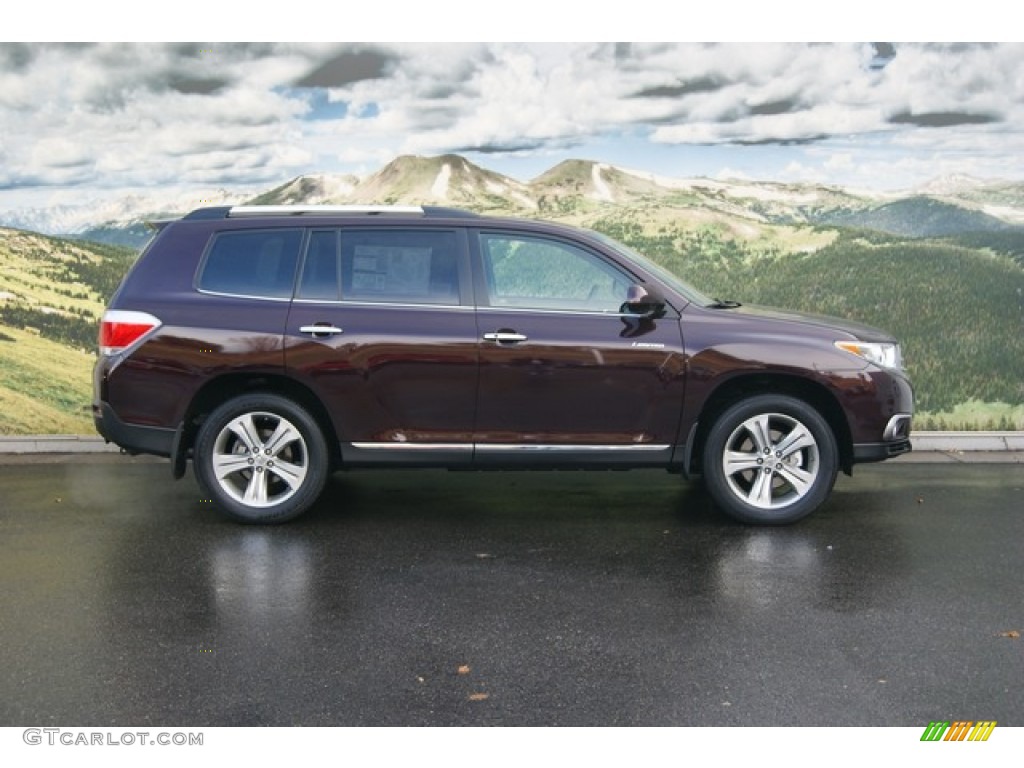 Sizzling Crimson Mica 2012 Toyota Highlander Limited 4WD Exterior Photo #55612984
