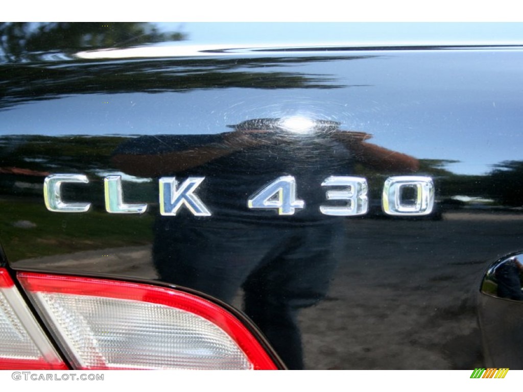 2000 CLK 430 Cabriolet - Black / Charcoal photo #99