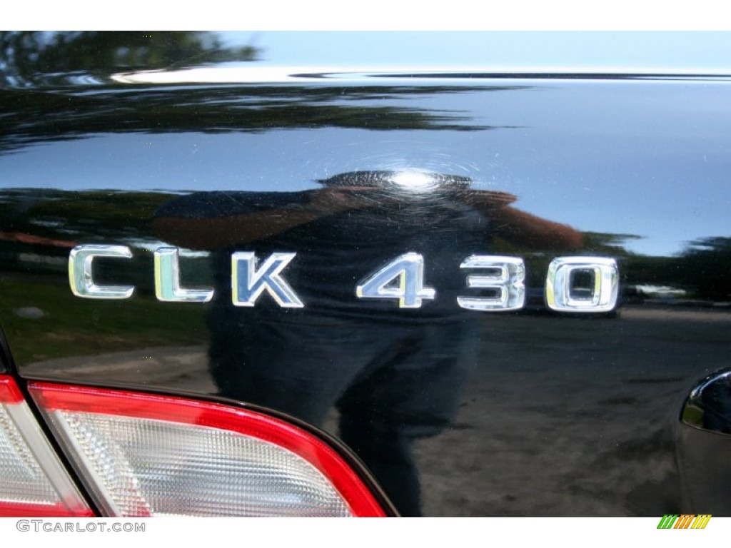 2000 CLK 430 Cabriolet - Black / Charcoal photo #100