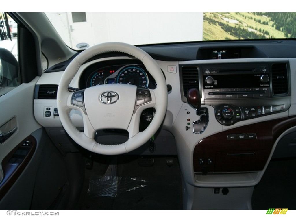 2012 Sienna XLE AWD - Silver Sky Metallic / Light Gray photo #14