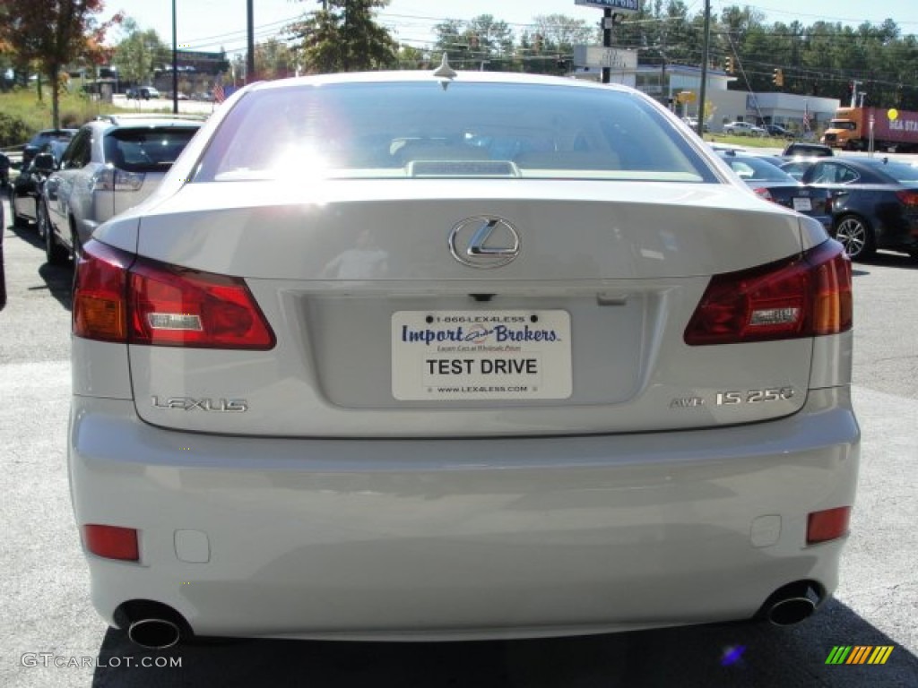 2008 IS 250 AWD - Glacier Frost Pearl / Cashmere Beige photo #12