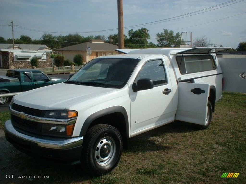 2007 Colorado Work Truck Regular Cab - Summit White / Medium Pewter photo #1