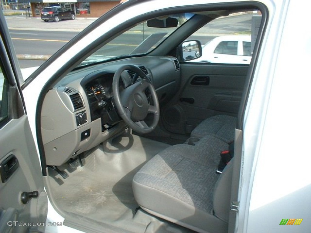 Medium Pewter Interior 2007 Chevrolet Colorado Work Truck Regular Cab Photo #55613932