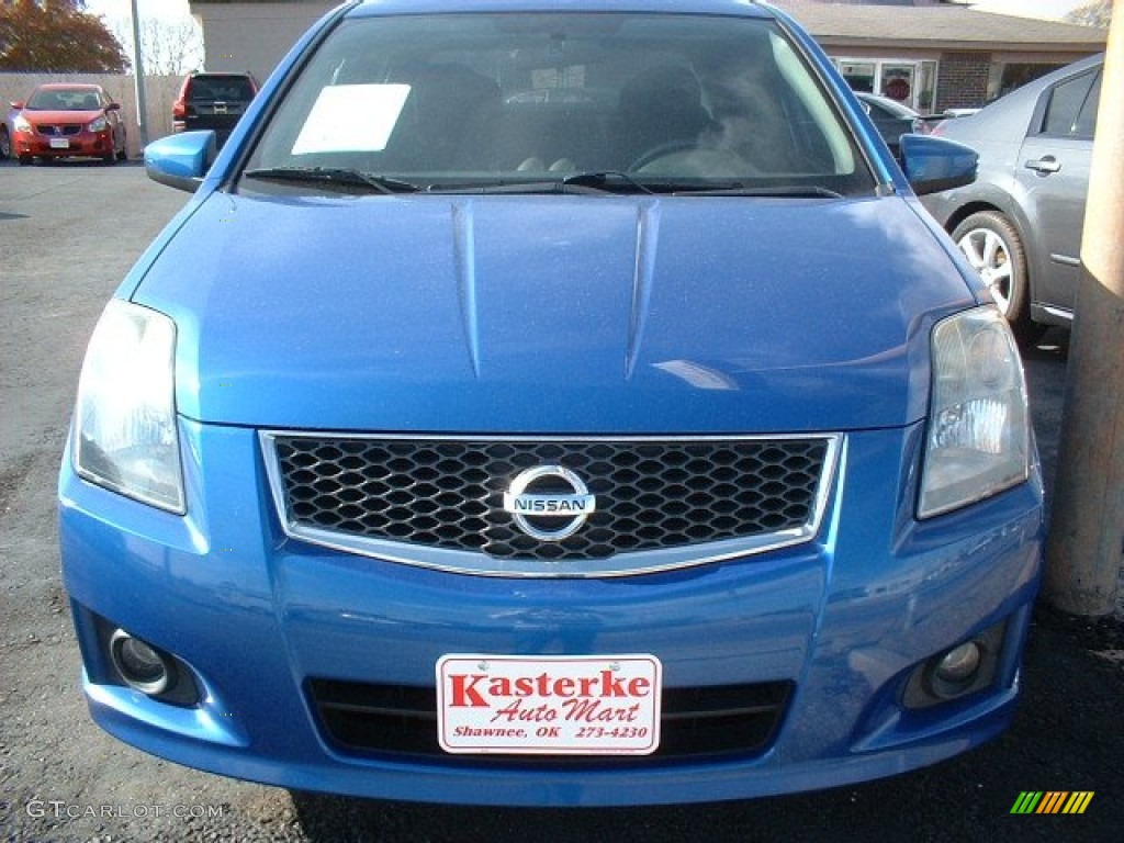 2007 Sentra SE-R Spec V - Sapphire Blue / SE-R Charcoal photo #2