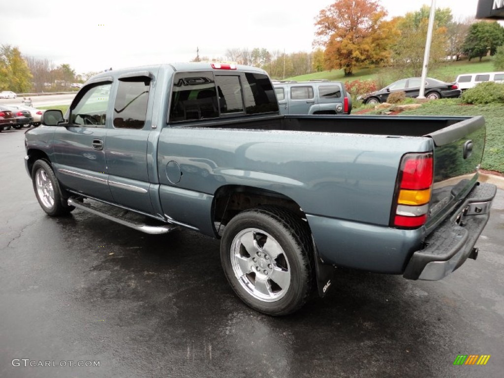 2006 Sierra 1500 SLT Extended Cab 4x4 - Stealth Gray Metallic / Dark Pewter photo #3