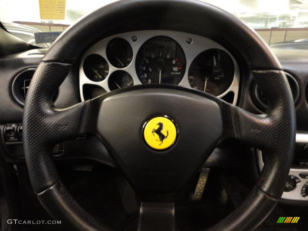 2000 Ferrari 360 Modena Nero Steering Wheel Photo #55614865