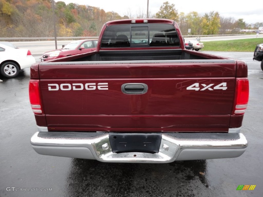 Dark Garnet Red Pearl Coat 2000 Dodge Dakota SLT Extended Cab 4x4 Exterior Photo #55615015