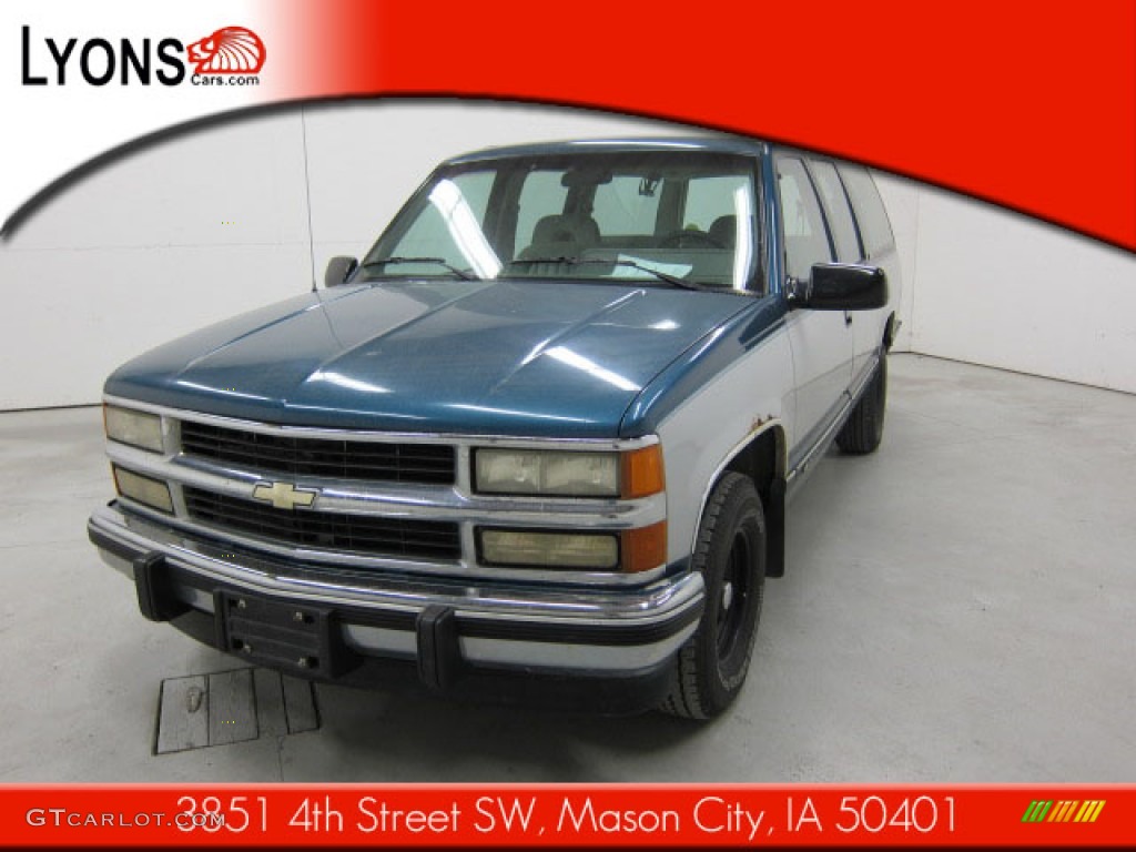 1994 Atlantic Blue Metallic Chevrolet Suburban C1500 55592525 Photo 2