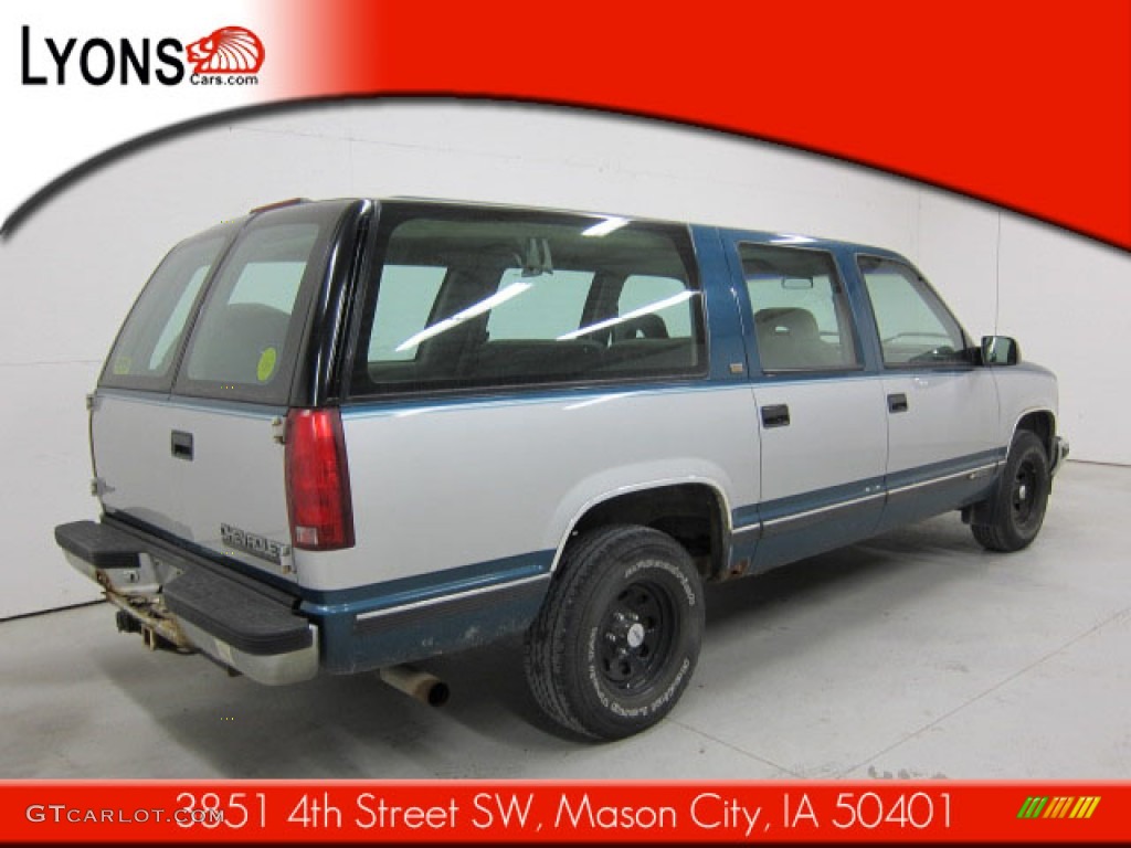 1994 Suburban C1500 - Atlantic Blue Metallic / Gray photo #16