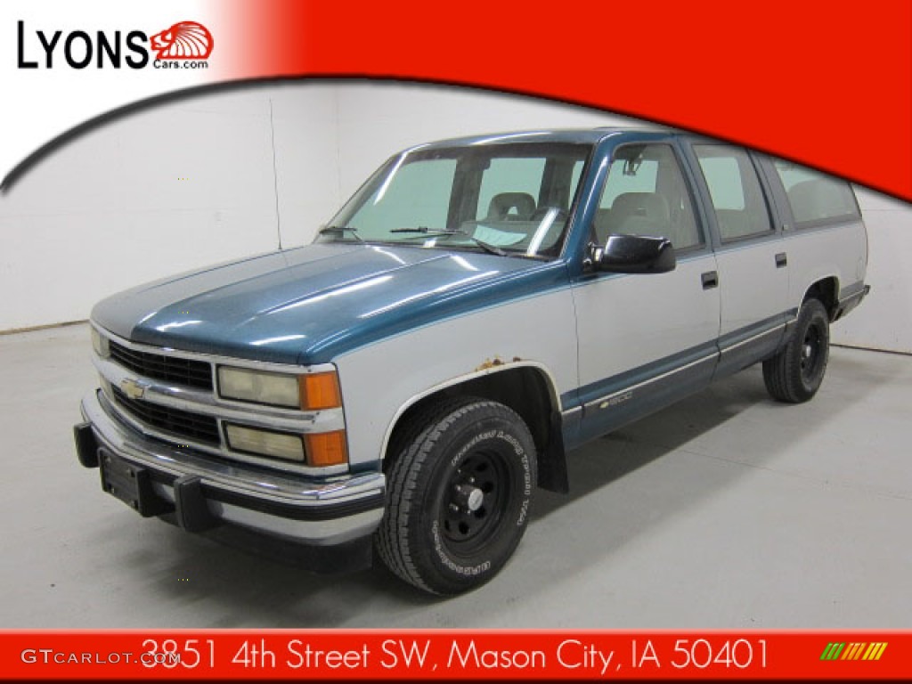 1994 Suburban C1500 - Atlantic Blue Metallic / Gray photo #20