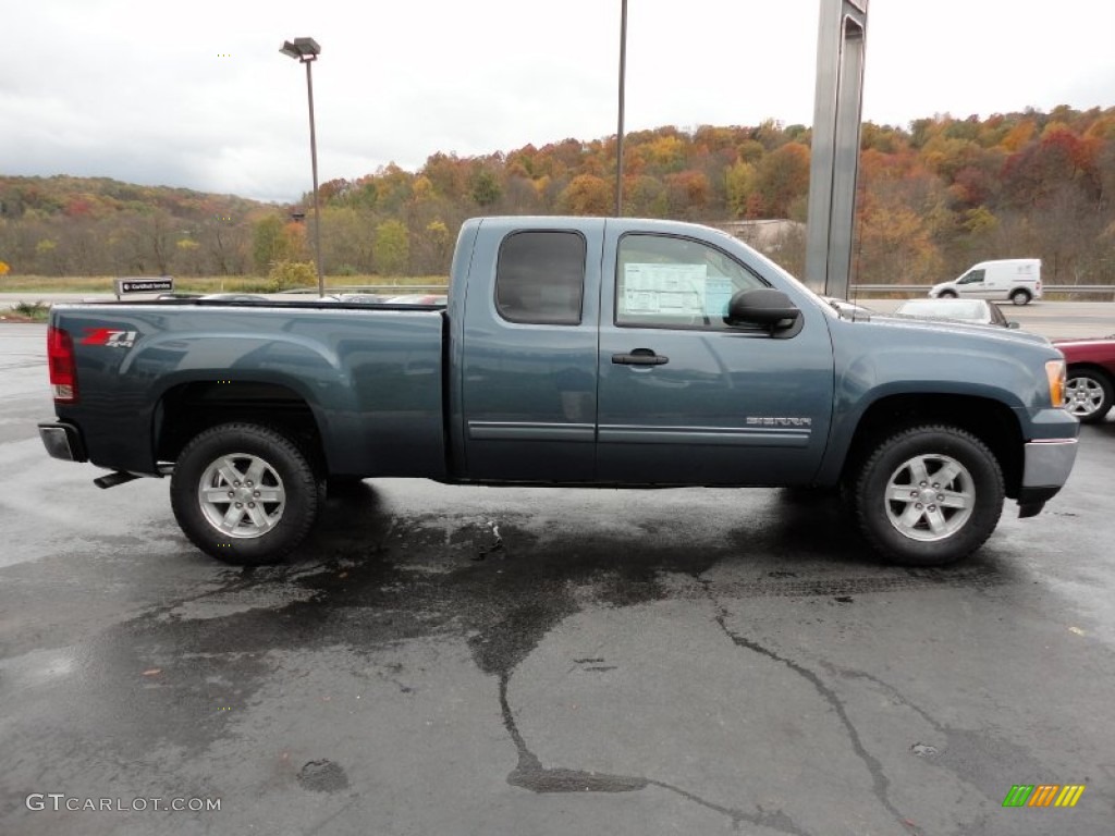 Stealth Gray Metallic 2012 GMC Sierra 1500 SLE Extended Cab 4x4 Exterior Photo #55616629