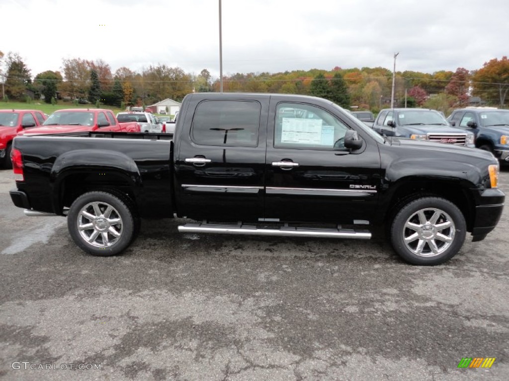 Onyx Black 2012 GMC Sierra 1500 Denali Crew Cab 4x4 Exterior Photo #55616719