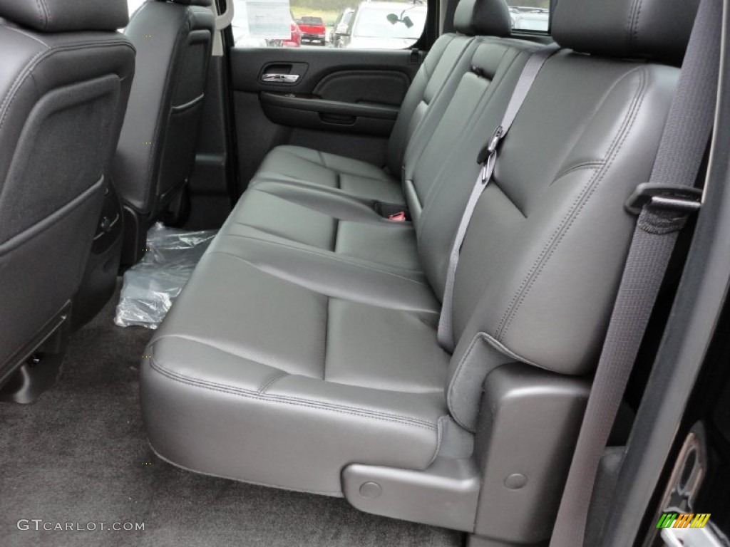 Ebony Interior 2012 GMC Sierra 1500 Denali Crew Cab 4x4 Photo #55616749