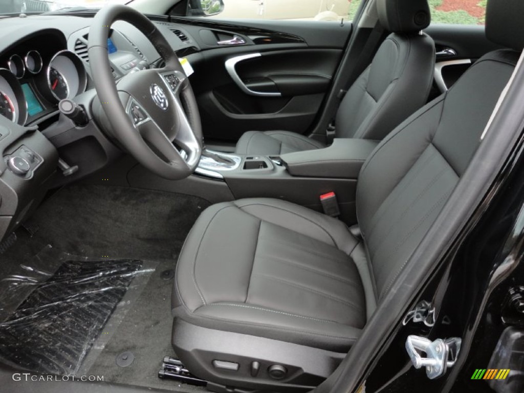 Ebony Interior 2012 Buick Regal Standard Regal Model Photo #55616911