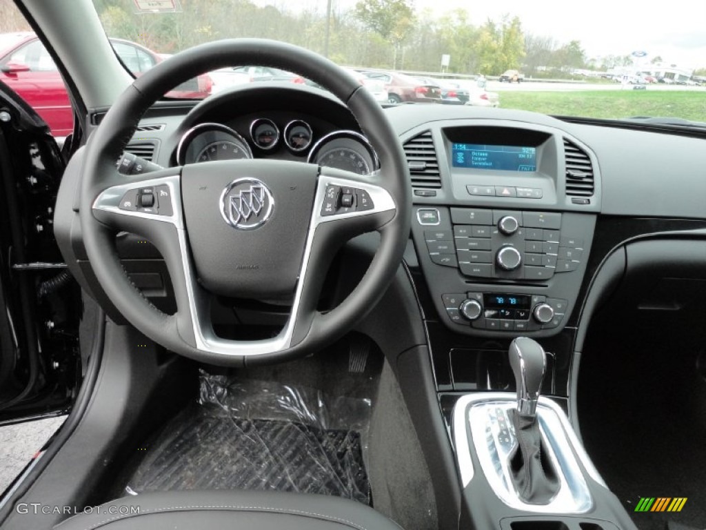 2012 Buick Regal Standard Regal Model Ebony Dashboard Photo #55616917