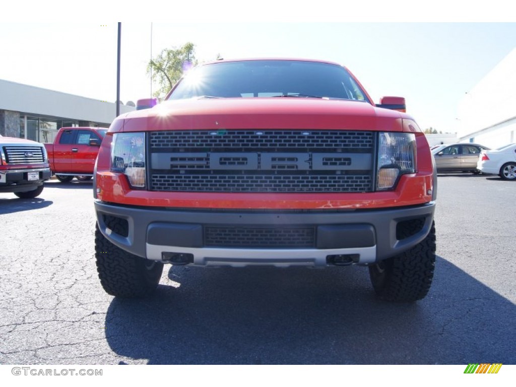 Molten Orange Tri Coat 2011 Ford F150 SVT Raptor SuperCrew 4x4 Exterior Photo #55617619
